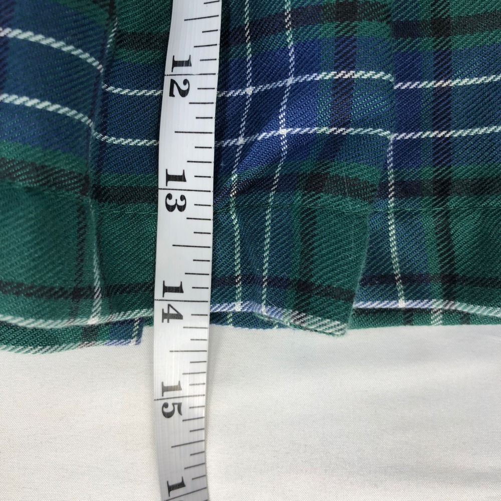 Forever 21 Green Blue Plaid Pleated Mini Skirt XS Tartan Schoolgirl Preppy 00579 - Picture 3 of 7